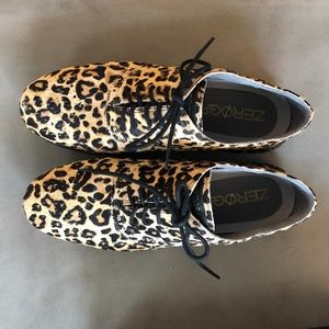 Cole Haan ZeroGrand Calf Hair/Leopard Oxford